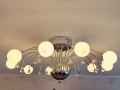 Лед полилей - Фонтан, лампион, лампа 10 крушки. Диаметър 60см., снимка 5