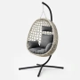 Градинска люлка с метална стойка – висяща люлка тип яйце, снимка 2