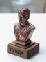 Статуетка- бюст на "Георги Аспарухов-ГУНДИ".Медна галванопластика., снимка 4