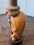 дървена статуетка старец с лула  18/4, снимка 2