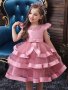 Детска официална рокля в лилаво, снимка 1 - Детски рокли и поли - 42037529