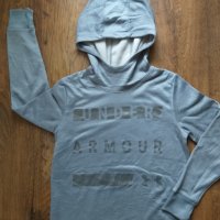 Under Armour Women's Gray Foil Fleece Sweater Hoodie - страхотно дамско горнище , снимка 6 - Спортни екипи - 40855249