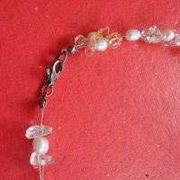 Колие гердан естествени перли и камъни , снимка 3 - Бижутерийни комплекти - 40427275