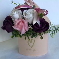 Букет от ароматни сапунени рози, снимка 11 - Подаръци за рожден ден - 39571142