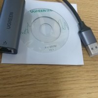  Мрежови адаптер UGREEN USB 3.0 Gigabit LAN Ethernet, 1000Mbps, снимка 4 - Мрежови адаптери - 41871329