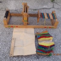 Ретро играчка - дървен детски тъкачен стан., снимка 6 - Антикварни и старинни предмети - 34202517
