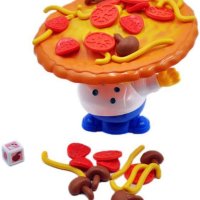 Монтесори Игра за преобръщане на пица, настолна балансираща играчка за пица, Poppa's Pizza Pile-Up з, снимка 3 - Образователни игри - 44325004