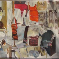  "МЕХАНА" - картина с маслени бои върху платно с масивна рамка, снимка 9 - Картини - 36200429