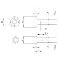 Месинг Гайка с трапецовидна резба 8mm T8 Z axis, снимка 5 - Железария - 41685606