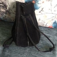Изумителна чанта от естествен велур, ръчна изработка , снимка 2 - Чанти - 42395681