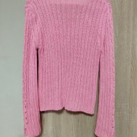 Розова блузка на дупки, снимка 5 - Блузи с дълъг ръкав и пуловери - 40572294