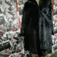 Дамско палто с косъм , снимка 4 - Рокли - 42427577
