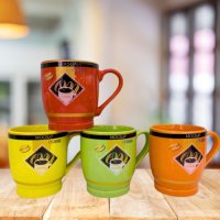 Порцеланова чаша за чай и кафе, 200ml, цветни варианти, снимка 4 - Чаши - 44200307