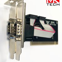 PCI to Serial 2 ports Low Profile MKTECH - НОВИ, снимка 2 - Мрежови адаптери - 40798838