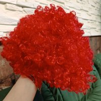 Червена перука 15лв, снимка 1 - Аксесоари за коса - 40104174