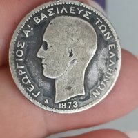 1 драхма Гърция 1873 г сребро

, снимка 1 - Нумизматика и бонистика - 41608912