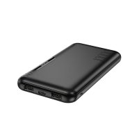  Hoco – Power Bank Easylink (J82) – 2xUSB-A, Micro-USB, USB Type-C, LED индикатор, 10000mAh – черен, снимка 2 - Външни батерии - 42351216