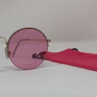 Слънчеви очила с розова рамка и UV филтър , снимка 1 - Слънчеви и диоптрични очила - 41901228
