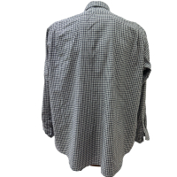 Мъжка риза LACOSTE размер XL каре сиво бяло, снимка 3 - Ризи - 44589764