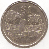 Zimbabwe-1 Dollar-1980-KM# 6, снимка 1 - Нумизматика и бонистика - 17873320