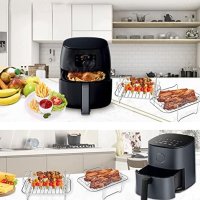 Нови 2бр. стойки за фритюрник Air Fryer с двойна кошница/Неръждаема стомана, снимка 2 - Други стоки за дома - 41282035