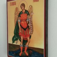Икона на Свети Архангел Рафаил ikona Sveti Arhangel Rafail, снимка 3 - Картини - 16313286