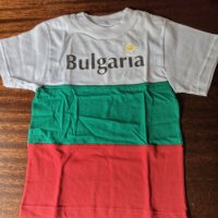 Детска тениска  трикольор с надпис Bulgaria, снимка 3 - Детски тениски и потници - 41490678