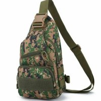 мъжка чанта тактическа за гърди+джоб за вода+USB зареждане военна, снимка 5 - Чанти - 42102008