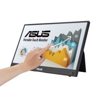 Mонитор 15.6" FHD IPS ASUS ZenScreen MB16AHT (1920 x 1080) 10-point touch, Mini-HDMI, снимка 1 - Монитори - 41683694