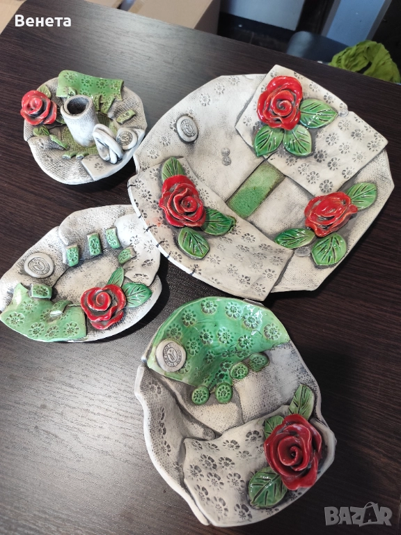 Стилен и елегантен комплект -ръчна изработка🥰, снимка 1