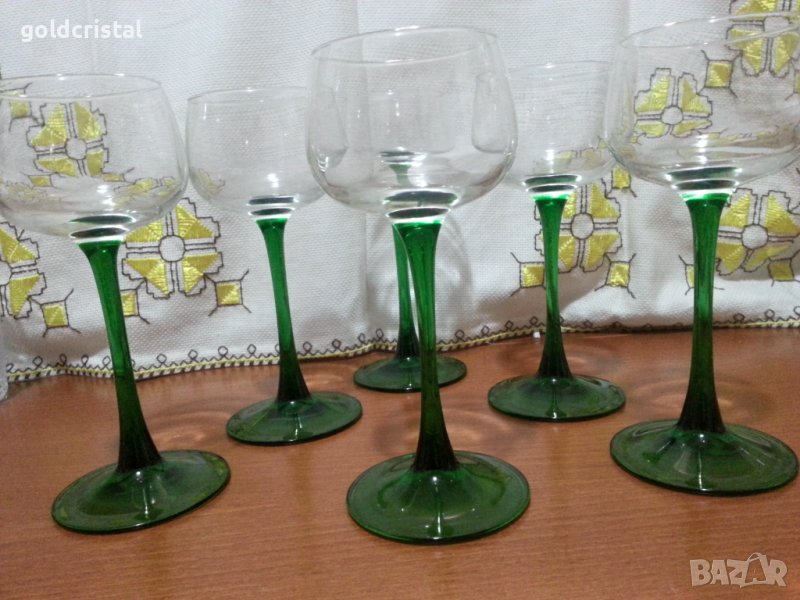 Ретро стъклени чаши за вино , снимка 1