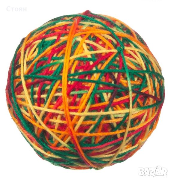 Играчка за котка Цветна кошница 9см, снимка 1