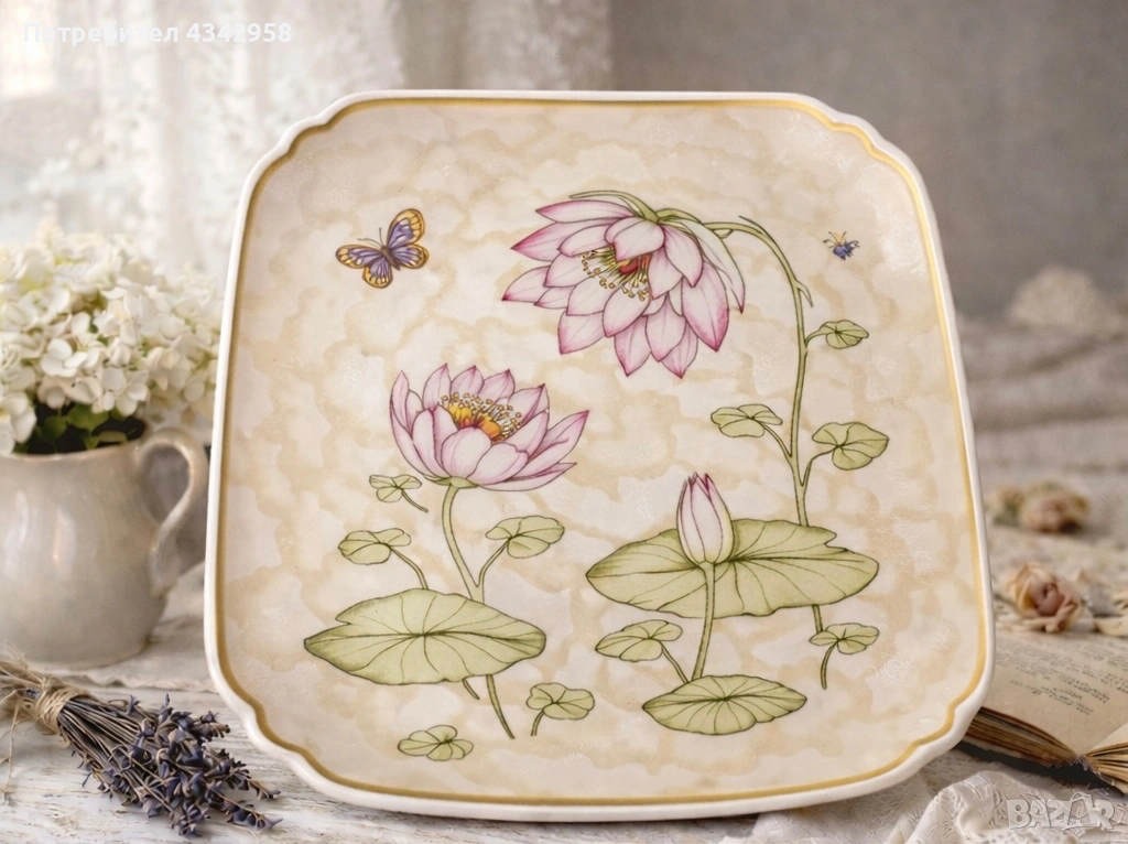 Hutschenreuther.Германия.1982г.Порцеланова чиния., снимка 1