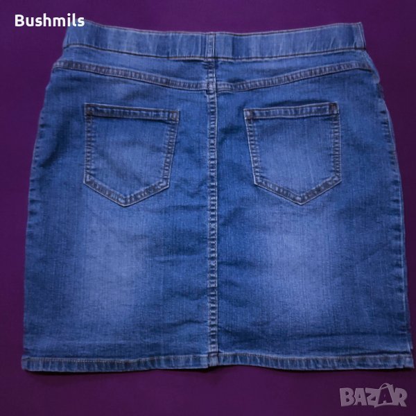 Дънкова пола с еластичност, снимка 1