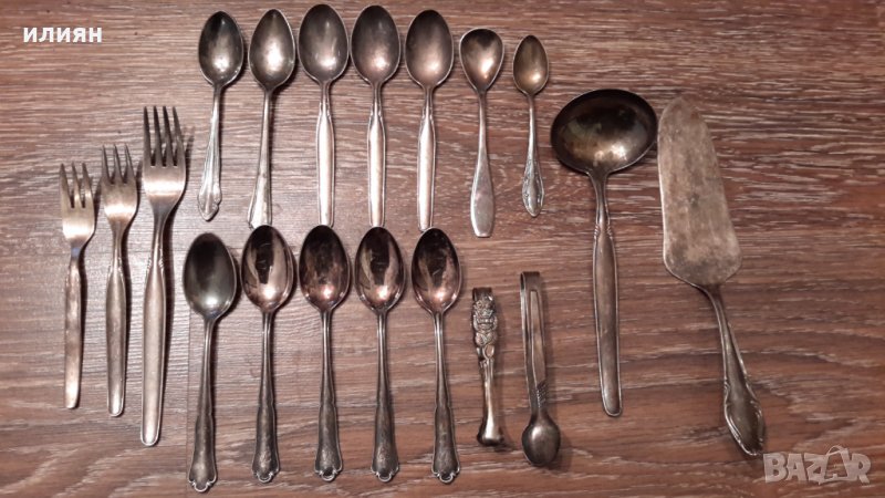 Малки лъжички, вилици щипки за лед, чирпак , снимка 1