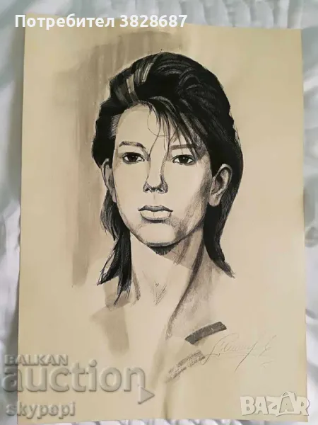 Портрет - смесена техника, снимка 1
