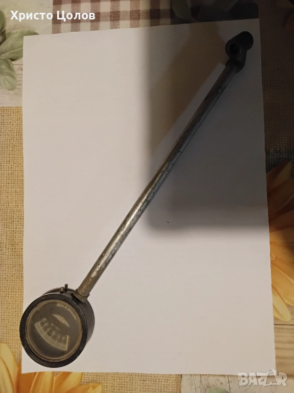 Дълъг манометър за гуми на камиони, снимка 1