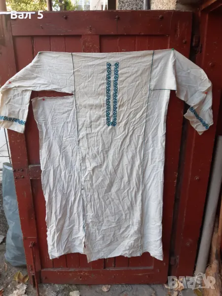 Автентична дълга кенарена риза с бродерия . Носия, снимка 1