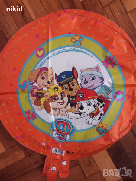 Еверест Скай Маршал Чейс Пес Патрул Paw Pes Patrol кръгъл фолио фолиев балон хелий или въздух парти, снимка 1
