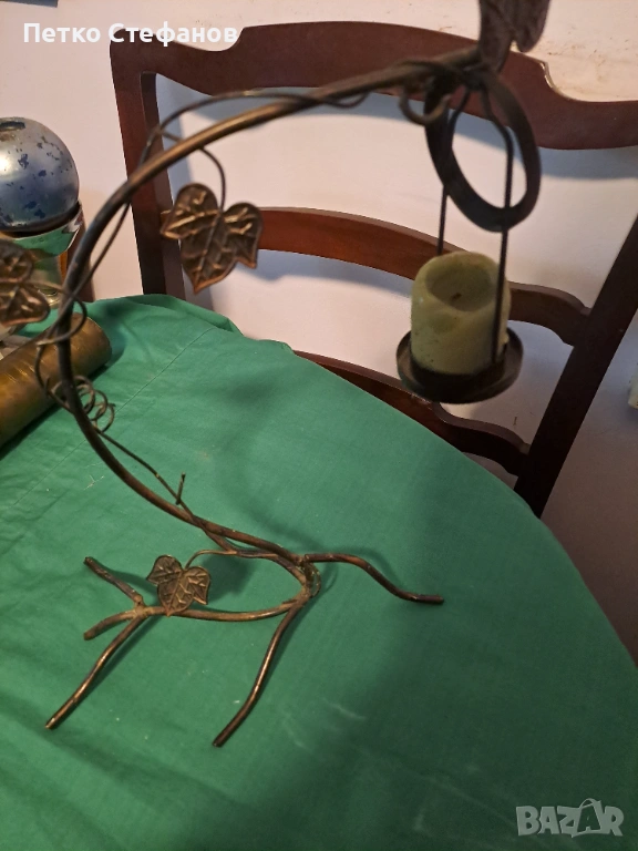 метален свещник, снимка 1