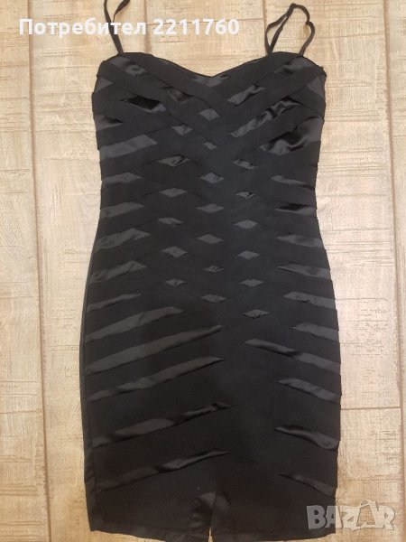 Официална рокля от сатен, снимка 1