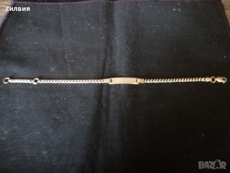 дамска сребърна гривна, снимка 1