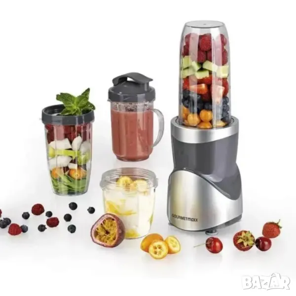 GOURMETmaxx Smoothie Maker  - 380 W - сив блендер , снимка 1