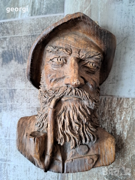 пано за стена мъж с лула 24/6, снимка 1