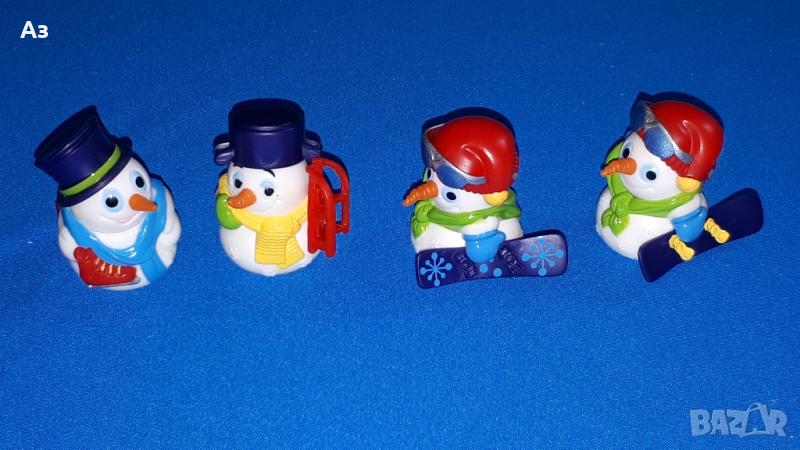 Киндер играчки пълна серия от 4 Снежни човека от 1999 година Kinder Ferrero, снимка 1