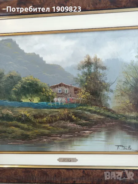 Стара маслена картина , снимка 1