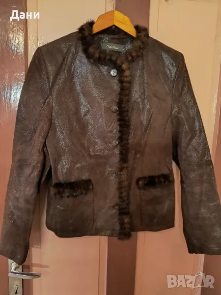 Дамско сако естествена кожа, снимка 1