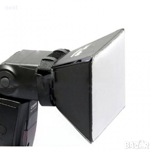 Софтбокс за светкавица универсален, бял, снимка 1