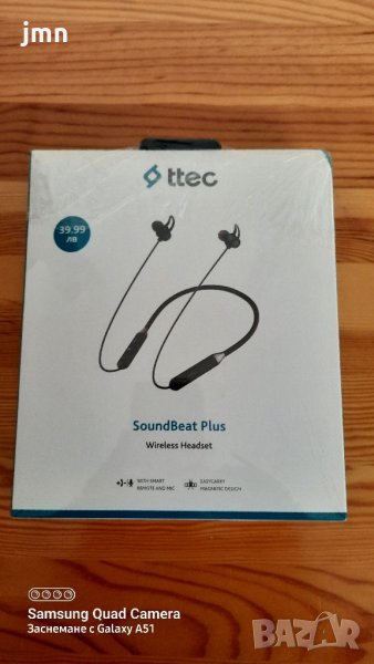 Продавам безжични слушалки ttec SoundBeat+, снимка 1