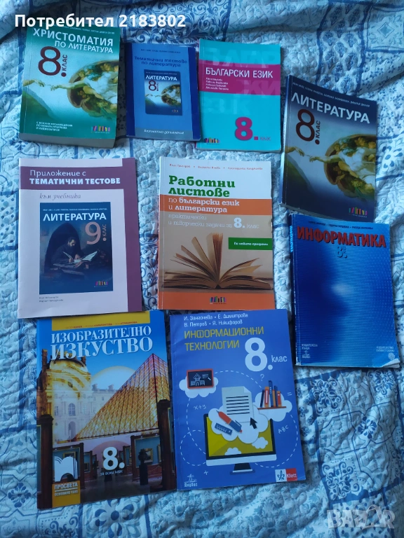 Учебници и учебни помагала 8 клас, снимка 1